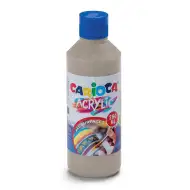 Akrylowa farba 250ml w kolorze srebrnym - Carioca