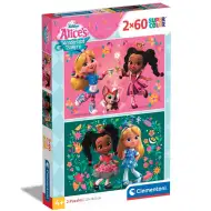 Alicja w Krainie Czarów 2x60-elementowe supercolor puzzle - Clementoni