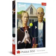 American Gothic Pies edycja 500-elementowych puzzli - Trefl