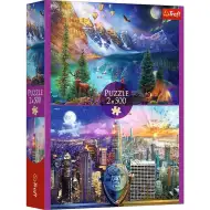Amerykańska trasa 2x500 elementów puzzle - Trefl