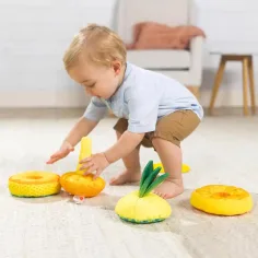 Ananasowa wieża do układania dla niemowląt - Melissa & Doug zdjęcie 3