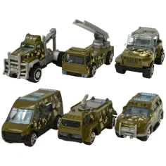 Army Die-Cast: Wojskowy zestaw 6 małych samochodzików zdjęcie 2