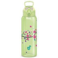 Ars Una: 3D Beach Flowers zielony, kwiatowy bidon bez BPA, 700 ml