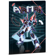 Ars Una: A.R.M.S. teczka z gumką z motywem robota, format A4