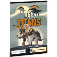 Ars Una: Age of Titans zeszyt w linie z dinozaurami dla klasy 3, 32 kartki, format A5