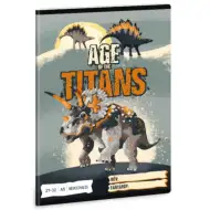 Ars Una: Age of the Titans zeszyt w kratkę z dinozaurami A/5 27-32