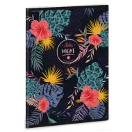 Ars Una Aloha Night zeszyt w kratkę A5 z dodatkowymi kółkami