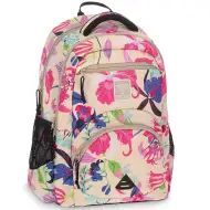 Ars Una: Beach flowers kwiecisty ergonomiczny plecak szkolny, plecak 33x45x24 cm