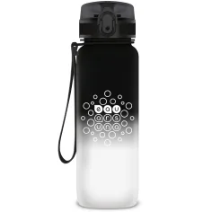 Ars Una: Bidon bez BPA z przejściem kolorów, matowy - 800 ml - Black&White
