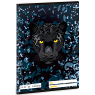 Ars Una: Black Panther - zeszyt w linie w panterkę, dla 3. klasy, A/5, 12-32