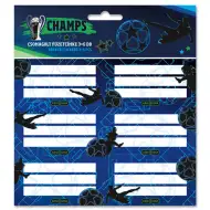 Ars Una: Champs etykiety na zeszyty piłkarskie 3x6 sztuk
