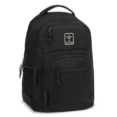 Ars Una: Cordura Black AU-5 czarny plecak szkolny 33x49x23 cm