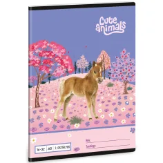 Ars Una: Cute Animals - Horse zeszyt w linię dla 2. klasy A/5 16-32