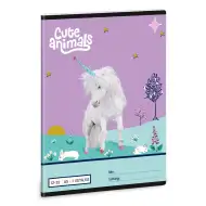 Ars Una: Cute Animals - Jednorożec zeszyt w linie A/5 dla klasy 3, 12-32