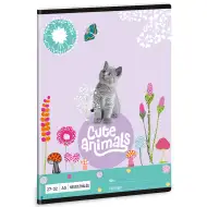 Ars Una: Cute Animals - Kitten zeszyt w kratkę A/5