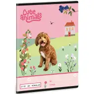 Ars Una: Cute Animals - Piesek, zeszyt w linie A/5 21-32
