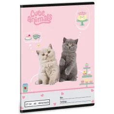 Ars Una: Cute Animals - Tea Party zeszyt w kratkę A/5 27-32