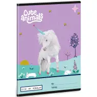 Ars Una: Cute Animals - Zeszyt w linie A/5 z motywem jednorożca 21-32
