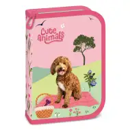 Ars Una: Cute Animals Doggie piórnik z wyposażeniem 12,8x19,3x3,6 cm
