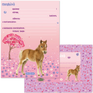 Ars Una: Cute Animals Horse — zestaw 10 zaproszeń z kopertami