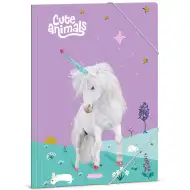 Ars Una: Cute Animals teczka z gumką A4 z motywem jednorożca