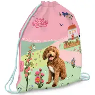 Ars Una: Cute Animals worek gimnastyczny z pieskiem, worek sportowy 32x42 cm