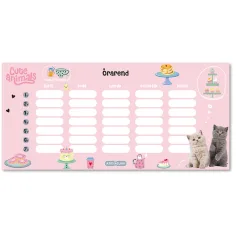 Ars Una: Cute animals - Tea Party jednostronicowy, dwustronny plan lekcji