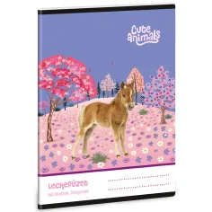 Ars Una: Cute animals jeździecki zeszyt ćwiczeń, 38 kartek, A/5