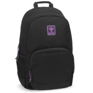Ars Una: Dziewczęcy czarno-fioletowy plecak Cordura AU-14 32x51x25 cm