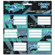 Ars Una: Etykiety na zeszyty Drone Pro, pakiet 3x6 szt.
