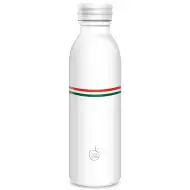 Ars Una: Flag-white podwójnie izolowana metalowa butelka 600 ml