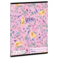 Ars Una: Fleur zeszyt w linie w kwiaty dla klasy 2, format A5