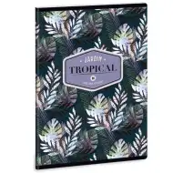 Ars Una: Floral Palm Leaf zeszyt w kratkę A/5 40 kartek