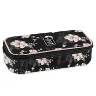 Ars Una: Flowery Black piórnik młodzieżowy 22,5x6x11,5 cm