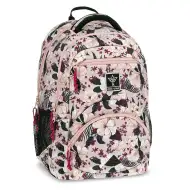 Ars Una: Flowery Pink kwiecisty ergonomiczny plecak szkolny, plecak 33x45x24 cm