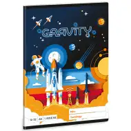 Ars Una: Gravity astronauta zeszyt w linie dla klasy 1 A/5