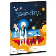 Ars Una: Gravity zeszyt w linie z astronautą, klasa 2, format A5