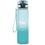 Ars Una: Ice biało-jasnoniebieski gradientowy, matowy, bez BPA, bidon 600 ml