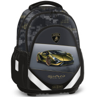 Ars Una: Lamborghini Sian anatomiczny plecak szkolny o wymiarach 33×43×22 cm