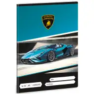 Ars Una: Lamborghini niebieski zeszyt w linie dla klasy 1, format A5
