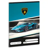 Ars Una: Lamborghini niebieski zeszyt w linie dla klasy 2, format A5