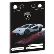 Ars Una: Lamborghini szary zeszyt w linie dla klasy 1, format A5, 14-32