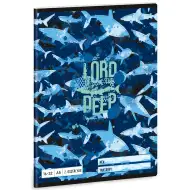 Ars Una: Lord of the Deep zeszyt w linie z motywem rekina dla 2 klasy, format A5