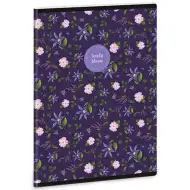 Ars Una: Lovely Bloom Wild Rose zeszyt w kratkę A/5 z okładką na gumkę