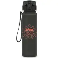 Ars Una: Matowa ciemnoszara butelka BPA-free 600ml