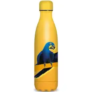 Ars Una: Metalowa butelka termiczna z podwójnymi ściankami z papugami autorstwa Bence Máté, 500 ml