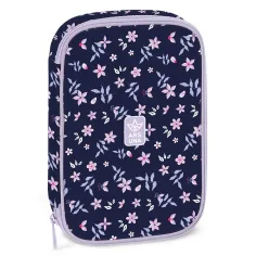 Ars Una: Navy Bloom wielopoziomowy piórnik 15,5 x 22,5 x 4,5 cm