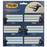 Ars Una: Ninjas in the dark etykiety na zeszyty 3x6 sztuk