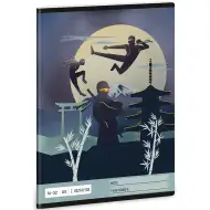 Ars Una: Ninjas w ciemności zeszyt w linię dla klasy 2, format A5, 16-32 stron