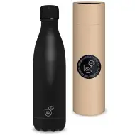 Ars Una: Noir czarny, dwuwarstwowy metalowy bidon w ozdobnym pudełku 500 ml